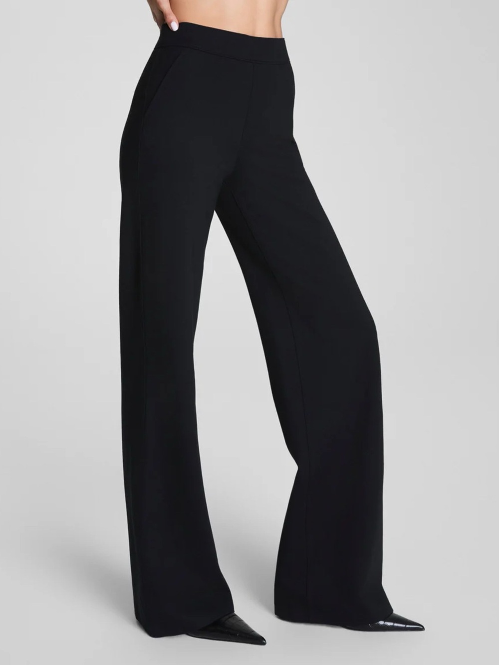 SPANX The Perfect Pant Wide Leg Classic Black - Picture 7 of 15